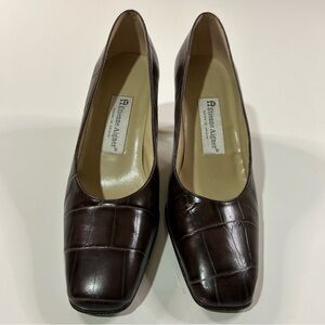 Etienne Aigner Faux Snakeskin Valencia 3 in Heels Shoes Women’s 9 Leather Scrape